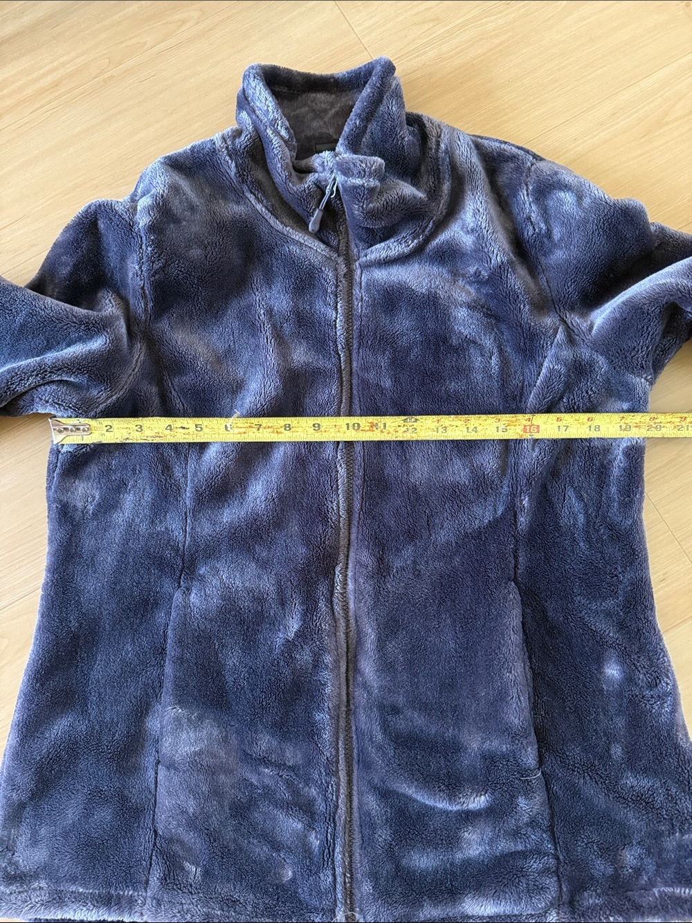 32 DEGREES WOMENS PLUSH FAUX FUR FULL ZIP JACKET SIZE LARGE BLUE GRAY COLORWAY - Picture 14 of 14